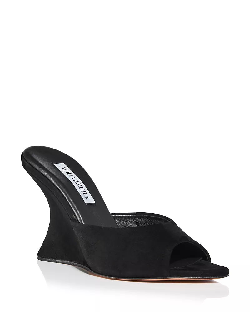 Aquazzura Women's Bisous 95 Wedge Sandals
