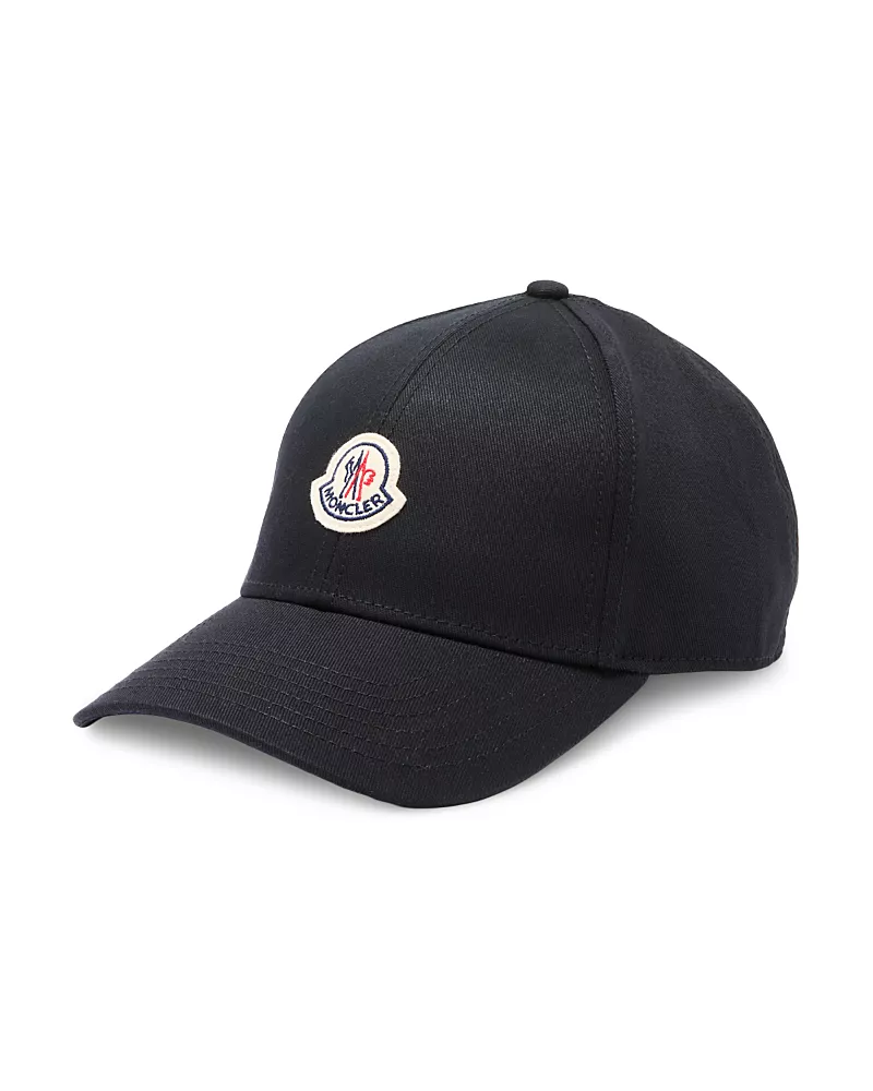 Moncler Gabardine Logo Cotton Baseball Cap