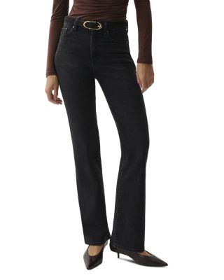Evie High Rise Bootcut Jeans in Jetset