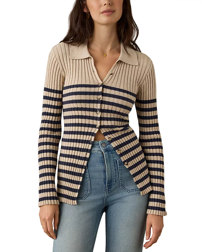 Faherty Sunwashed Cotton Ribbed Cardigan