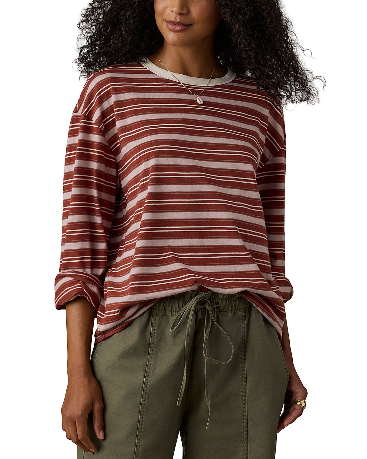 Faherty Sunwashed Long Sleeve Retro Tee