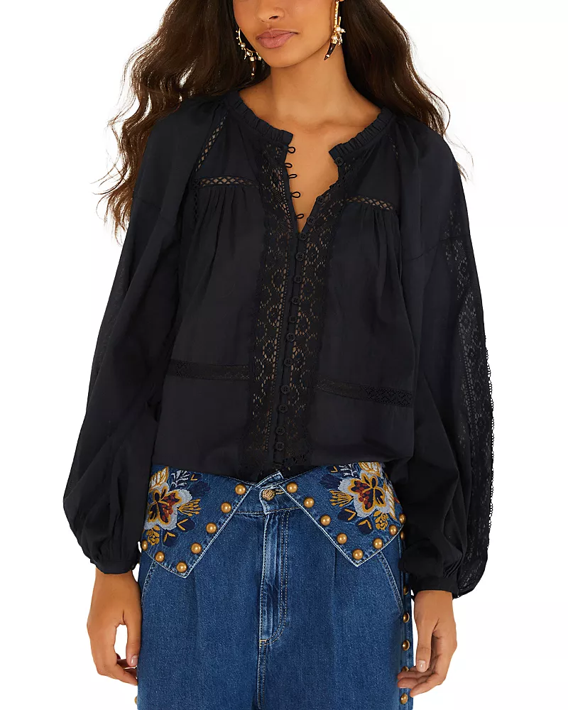 Farm Rio Cotton Boho Blouse