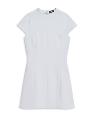 High Neck Raglan Sleeve Mini Dress