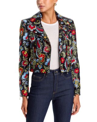 Genevive Floral Embroidered Jacket 