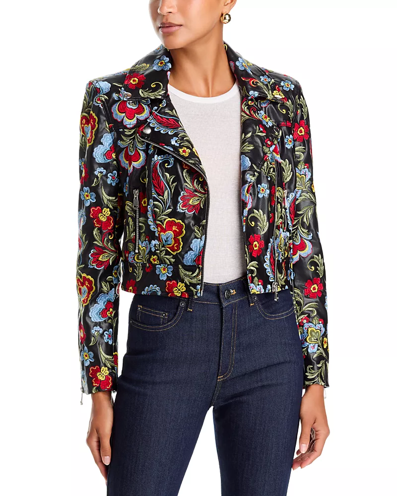 Cinq a Sept Genevive Floral Embroidered Jacket
