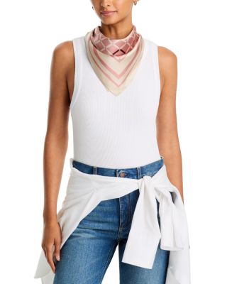 Pop Geometric Silk Scarf