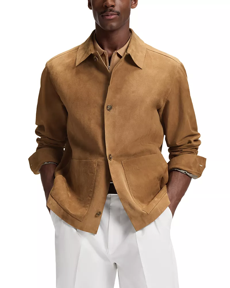 Boss C-Mandrian Leather Jacket