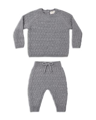 Unisex Heathered Almond Top & Pants Set - Baby