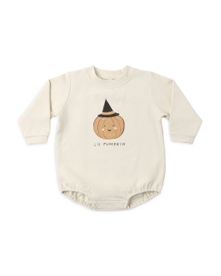 Unisex Lil Pumpkin Crewneck Bubble Romper - Baby