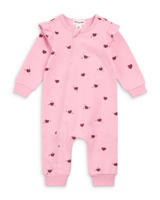 Girls' Hearts Print Playsuit - Baby