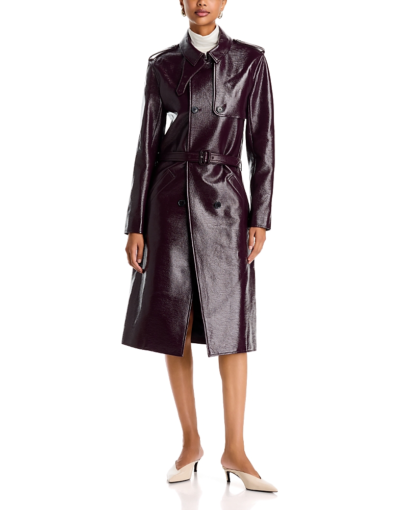 Courreges Vinyl Faux Leather Trench Coat