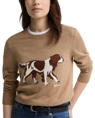 Fareham Cotton & Cashmere Dog Graphic Sweatshirt