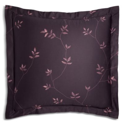 Gaia Aubergine Flanged Euro Sham
