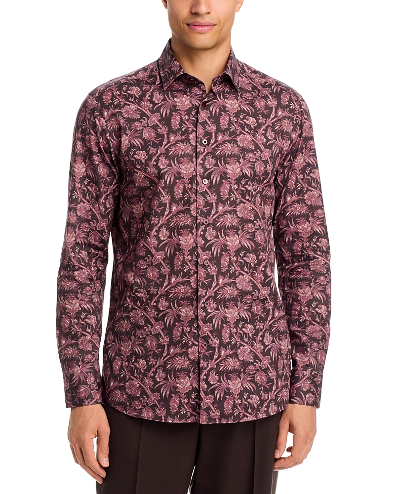 Etro Paisley Print Cotton Blend Shirt