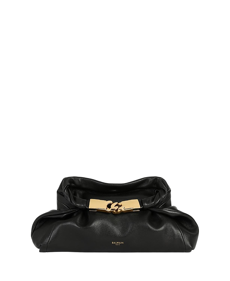 Balmain Dinner At 8 Small Smooth Leather Bag