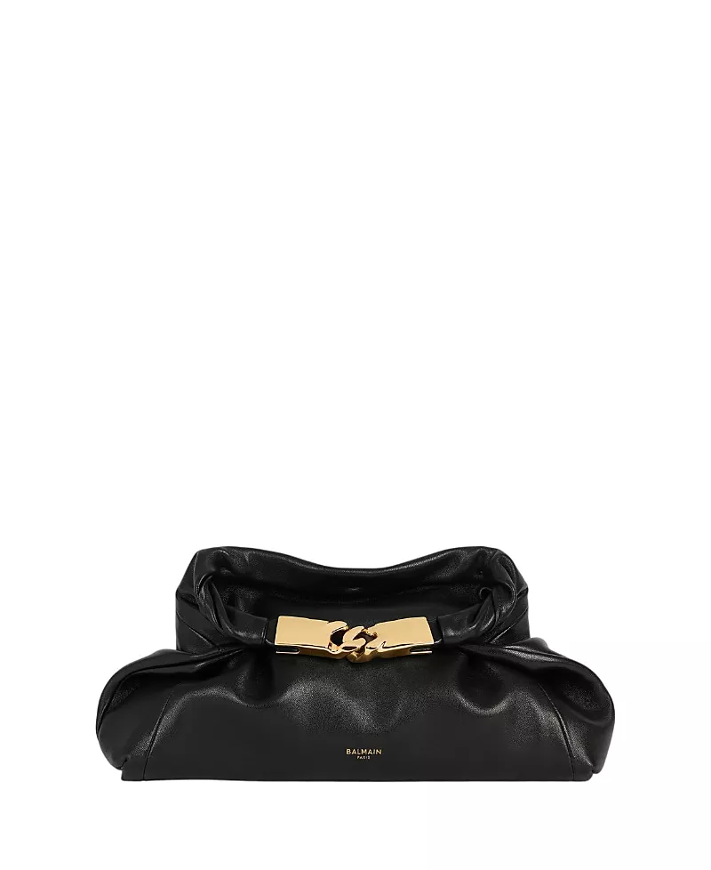 Balmain Dinner At 8 Small Smooth Leather Bag