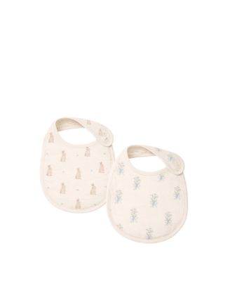  Girls' 2-Piece Muslin Bibs - Baby