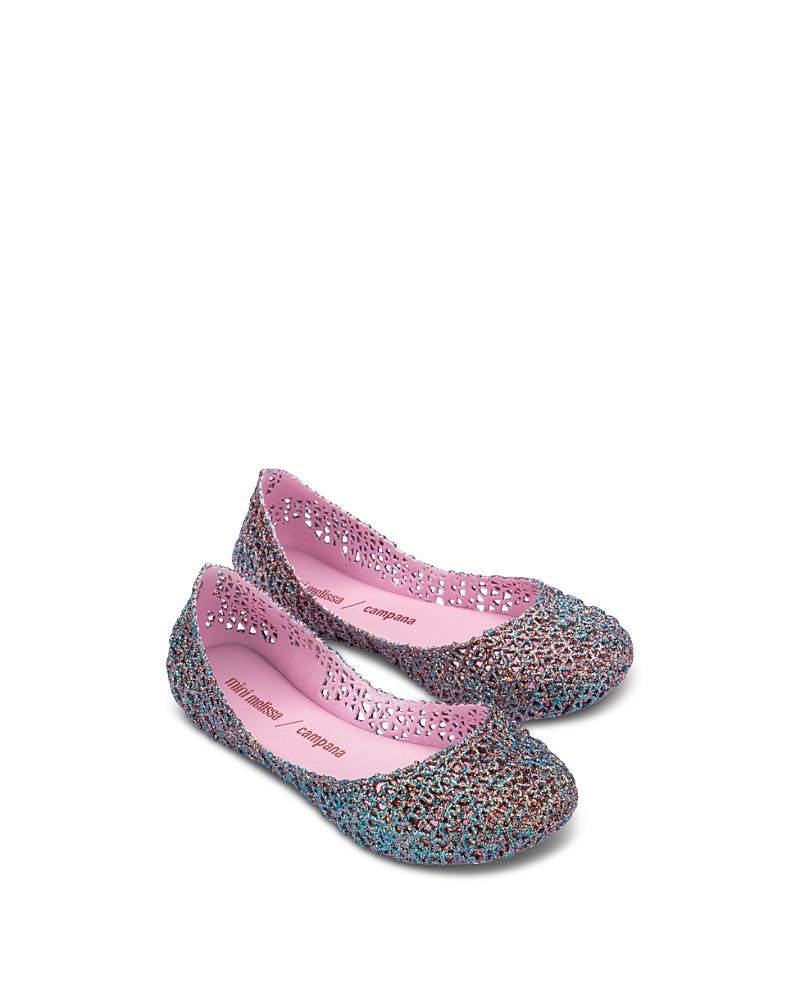 Mini Melissa Girls' Campana Papel Flats - Toddler, Little Kid, Big Kid