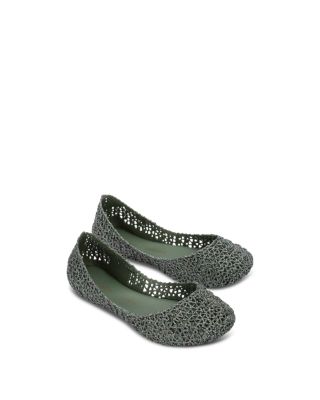 Mini Melissa Girls' Campana Papel Flats - Toddler, Little Kid, Big Kid