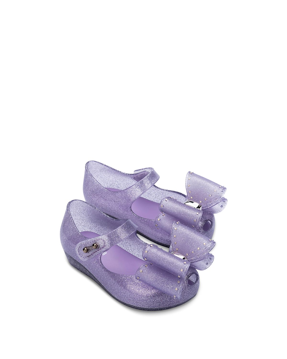 Mini Melissa Girls' Ultragirl Classic Bow Ballet Flats - Toddler, Little Kid