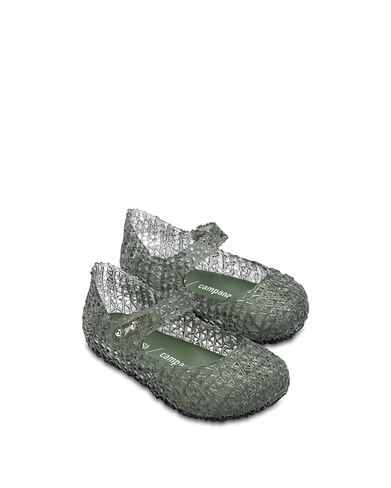 Mini Melissa Girls' Campana Papel Mary Jane Flats - Toddler