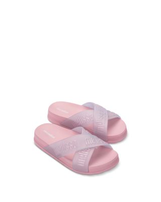 Mini Melissa Girls' Cozy Slide M Lover Ii Slip On Sandals Toddler, Little Kid, Big Kid