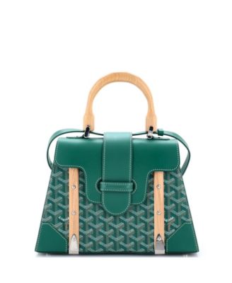  PM Saigon Top Handle Bag Coated Canvas with Leather