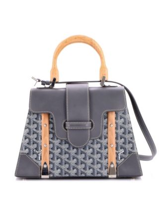  PM Saigon Top Handle Bag Coated Canvas with Leather