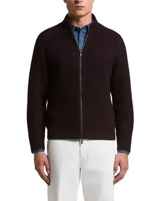 Extra Fine Wool Full Zip Sweater