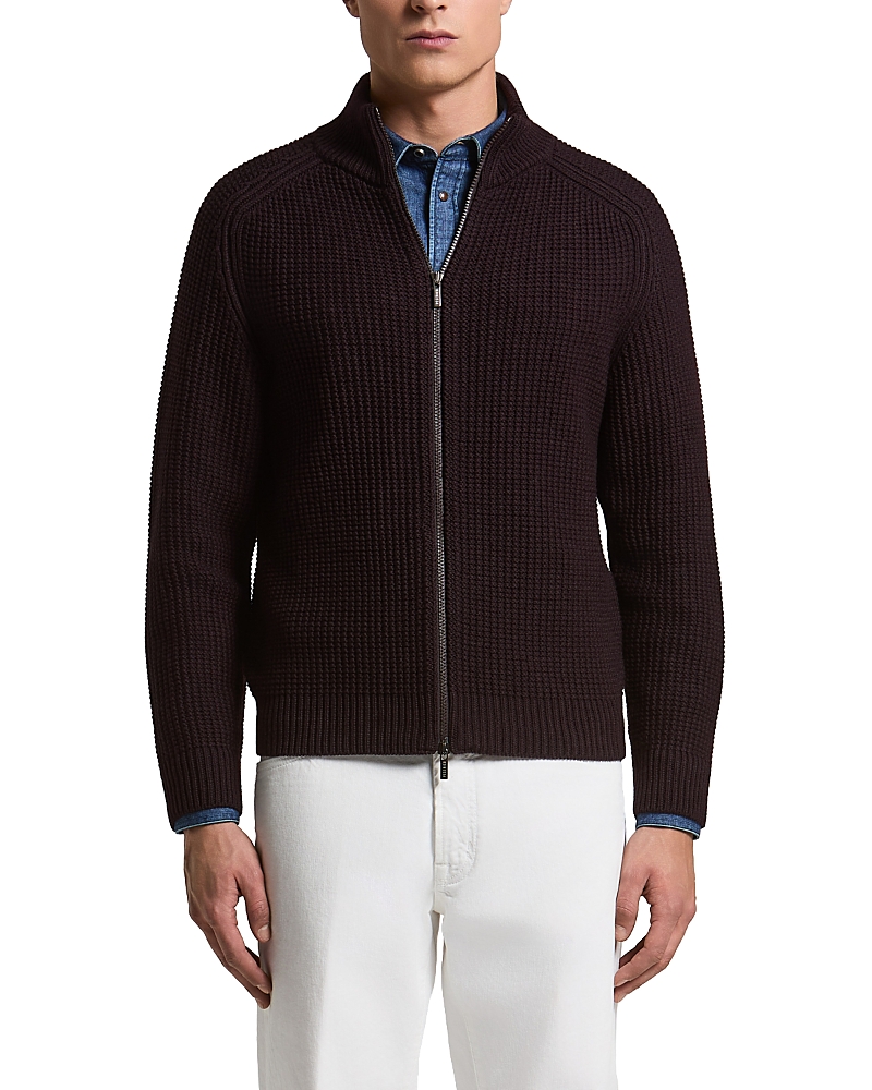 Peserico Extra Fine Wool Full Zip Sweater