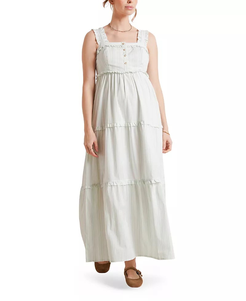 Nom Maternity Emma Nursing Maxi Dress