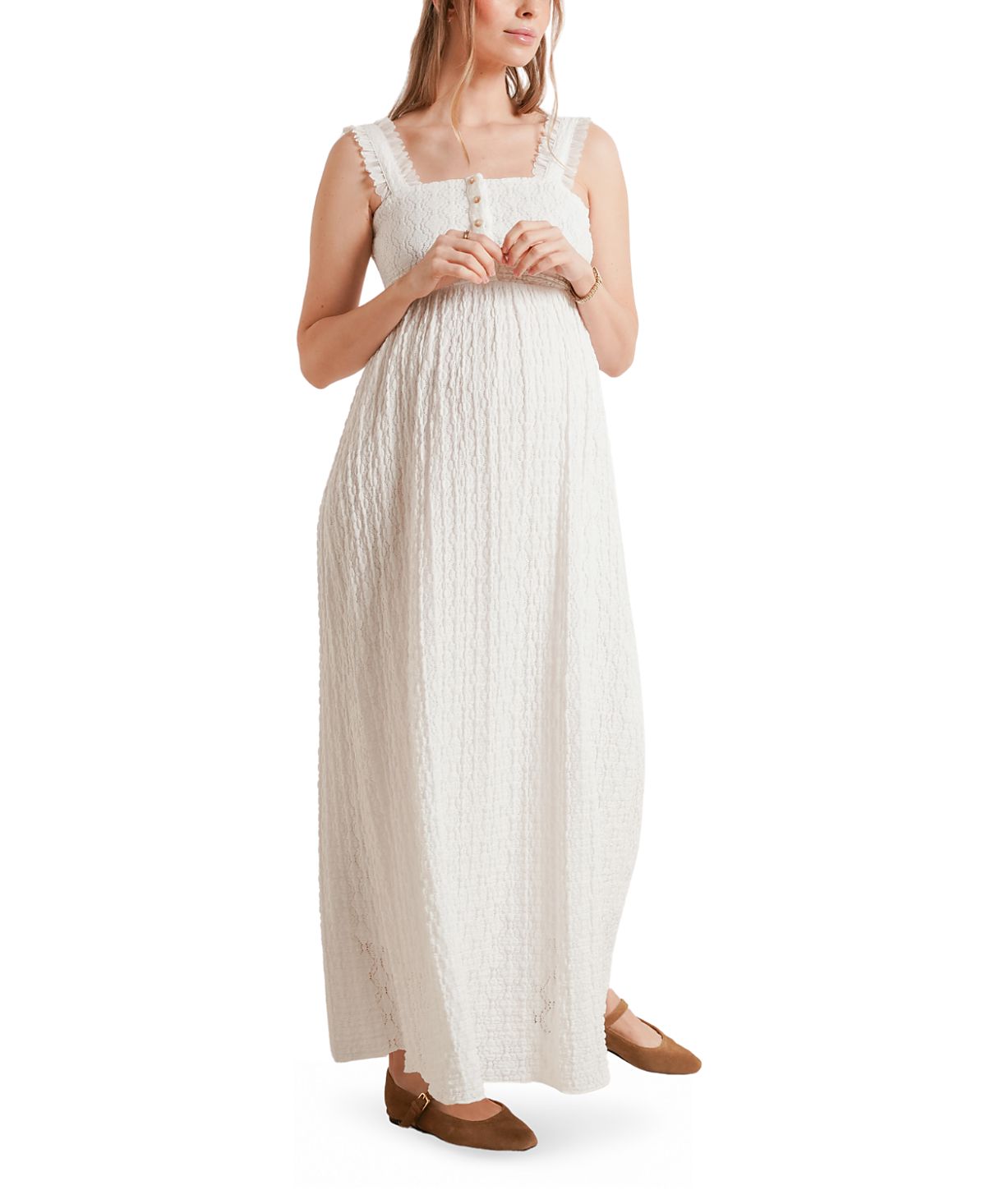 Nom Maternity Emma Nursing Maxi Dress