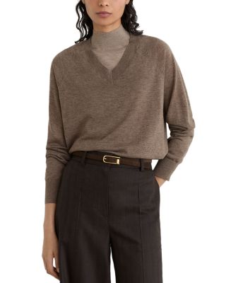 Paris Merino Wool V Neck Sweater