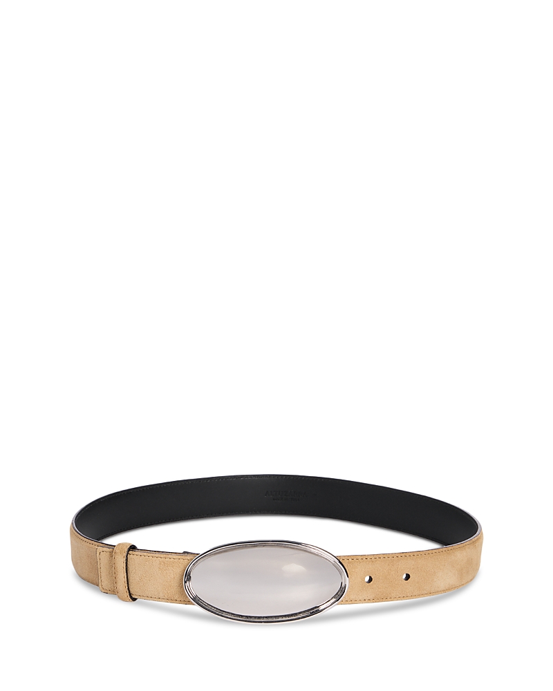 Altuzarra Women's Oval Plaque Suede Belt