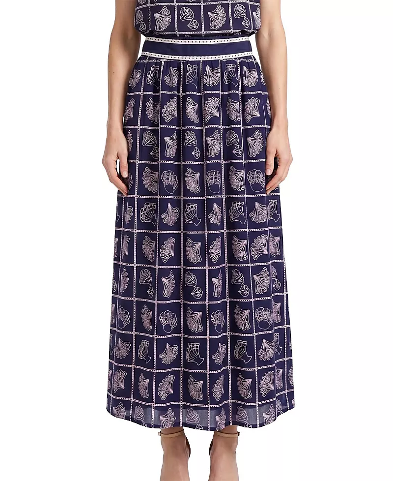 Cartolina Celine Eyelet Midi Skirt