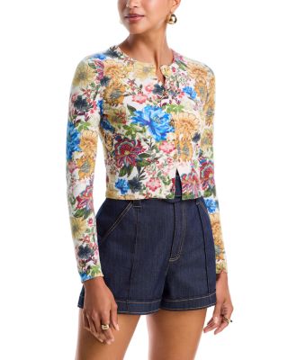 Carson Printed Cardigan Sweater