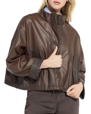 Mina Oversized Faux Leather Coat