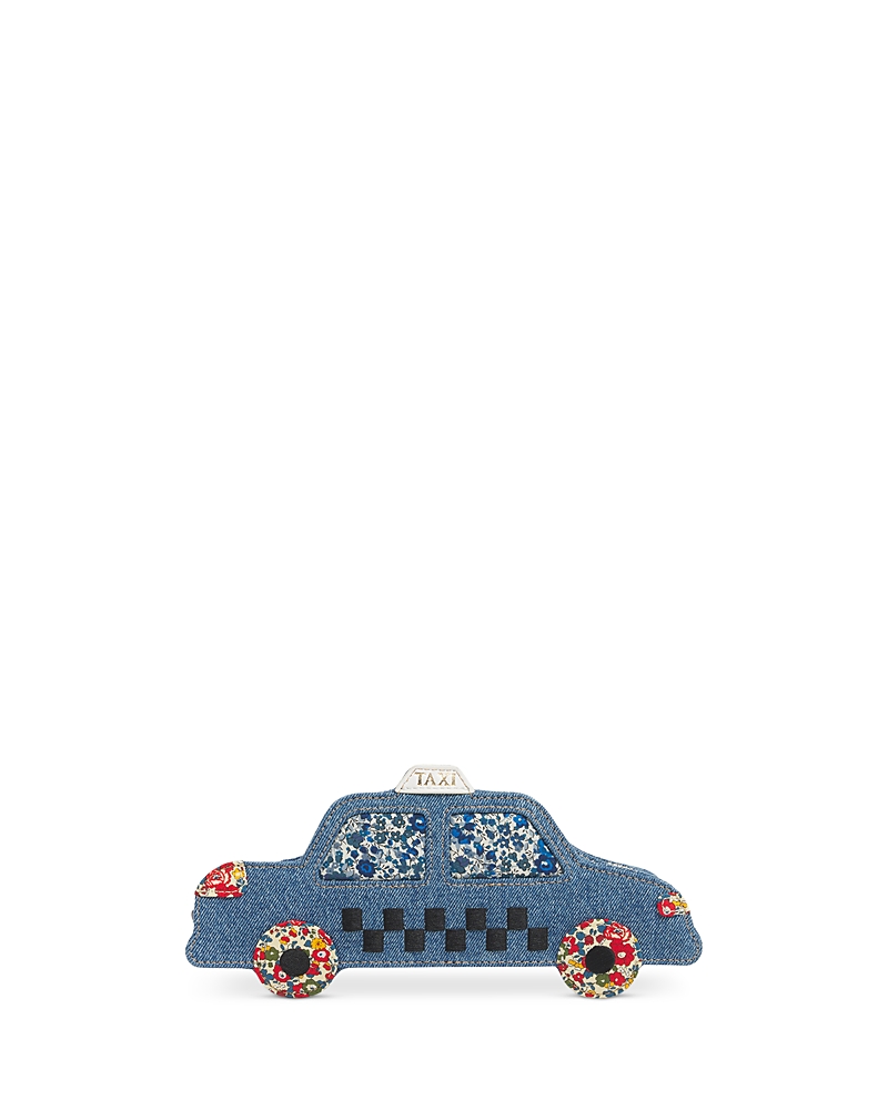 Stoney Clover Lane Made with Liberty Fabric Mini Nyc Taxi Cab Pouch