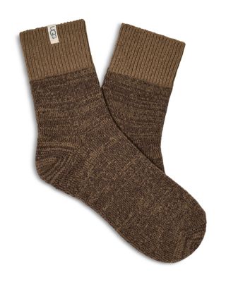 Rib Knit Slouchy Quarter Socks