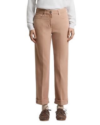 Stretch Cotton Twill Denim Pants 