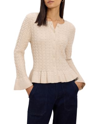 Frill Textured Cardigan