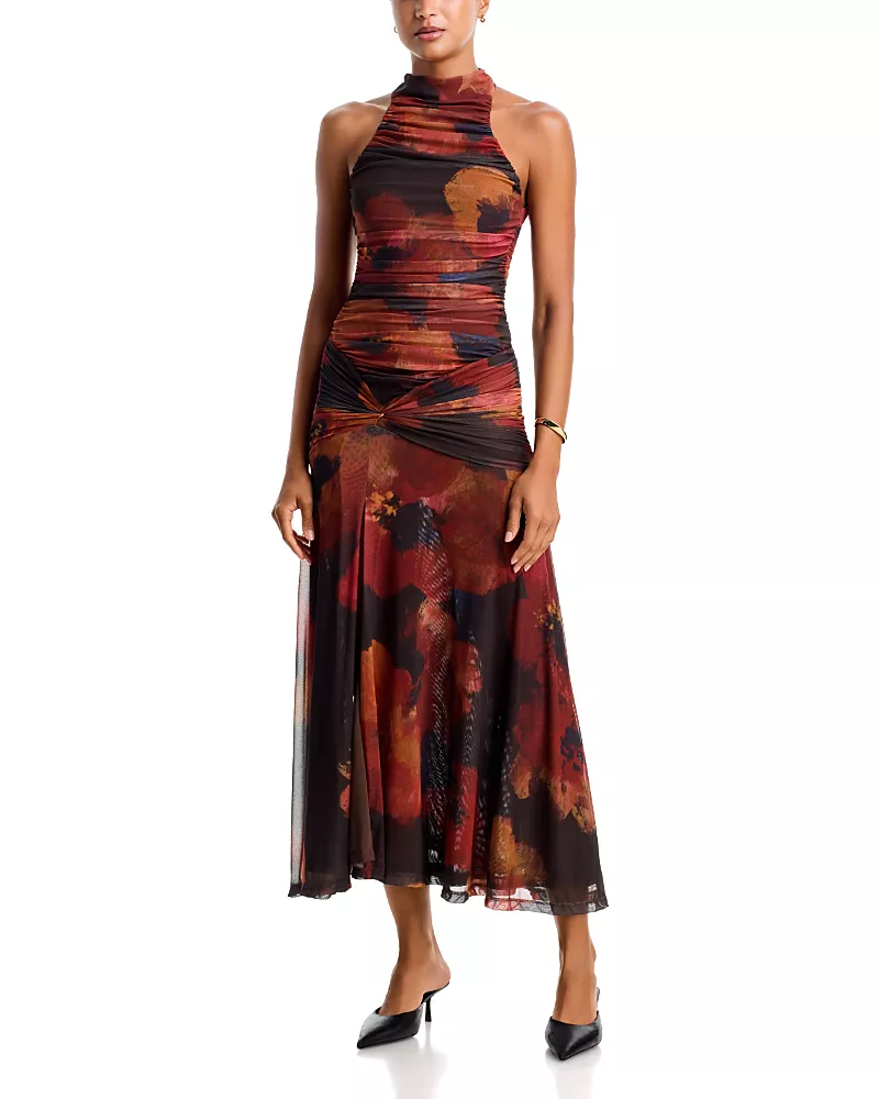 Bardot Natalya Mesh Midi Dress