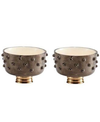  Djembe Mini Round Bowl - Set of 2