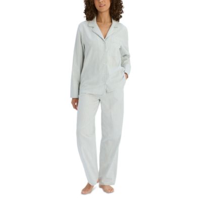 Ticking Stripe Cotton Twill Pajama Set