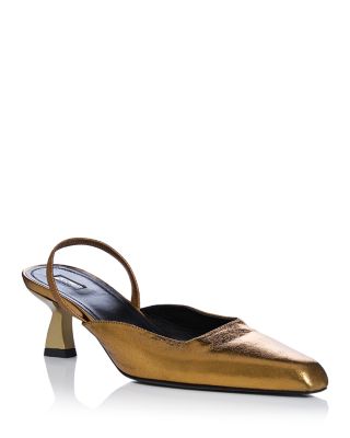 Women's Dona Slingback Leather Pumps