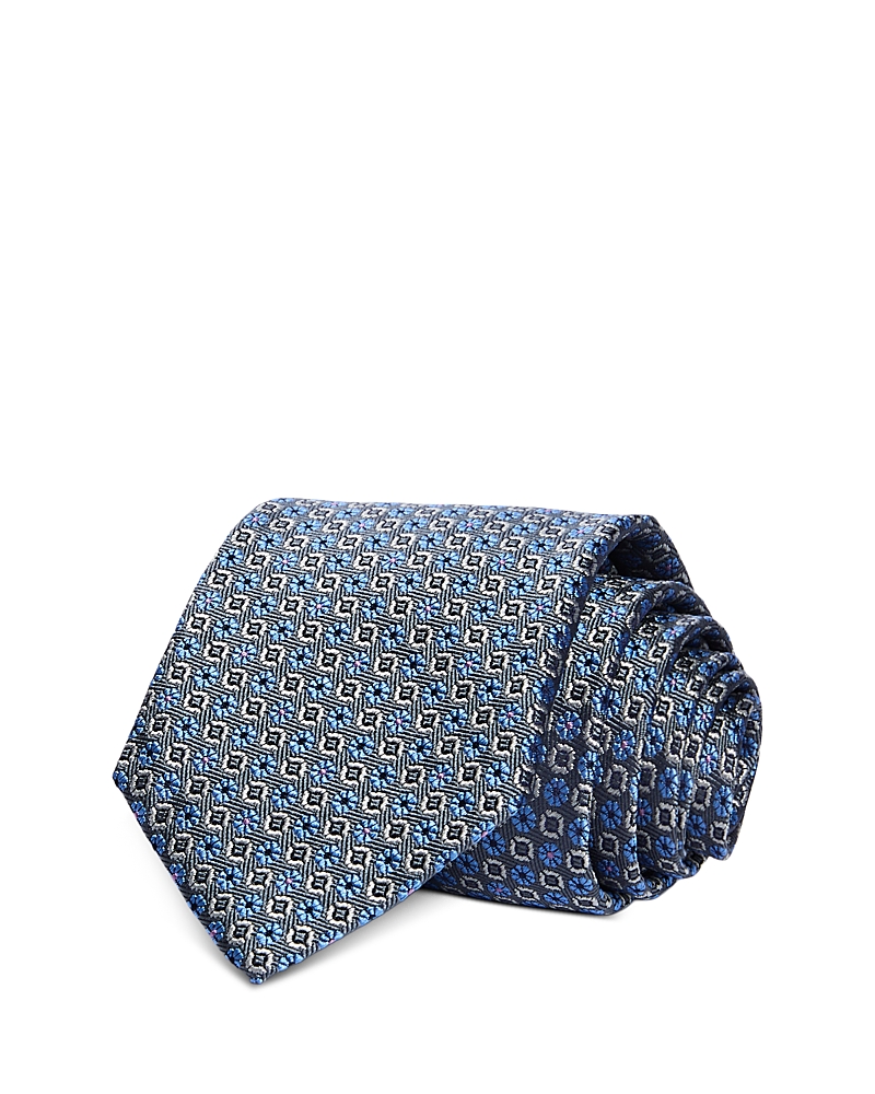 David Donahue Neat Jacquard Classic Silk Tie · OS