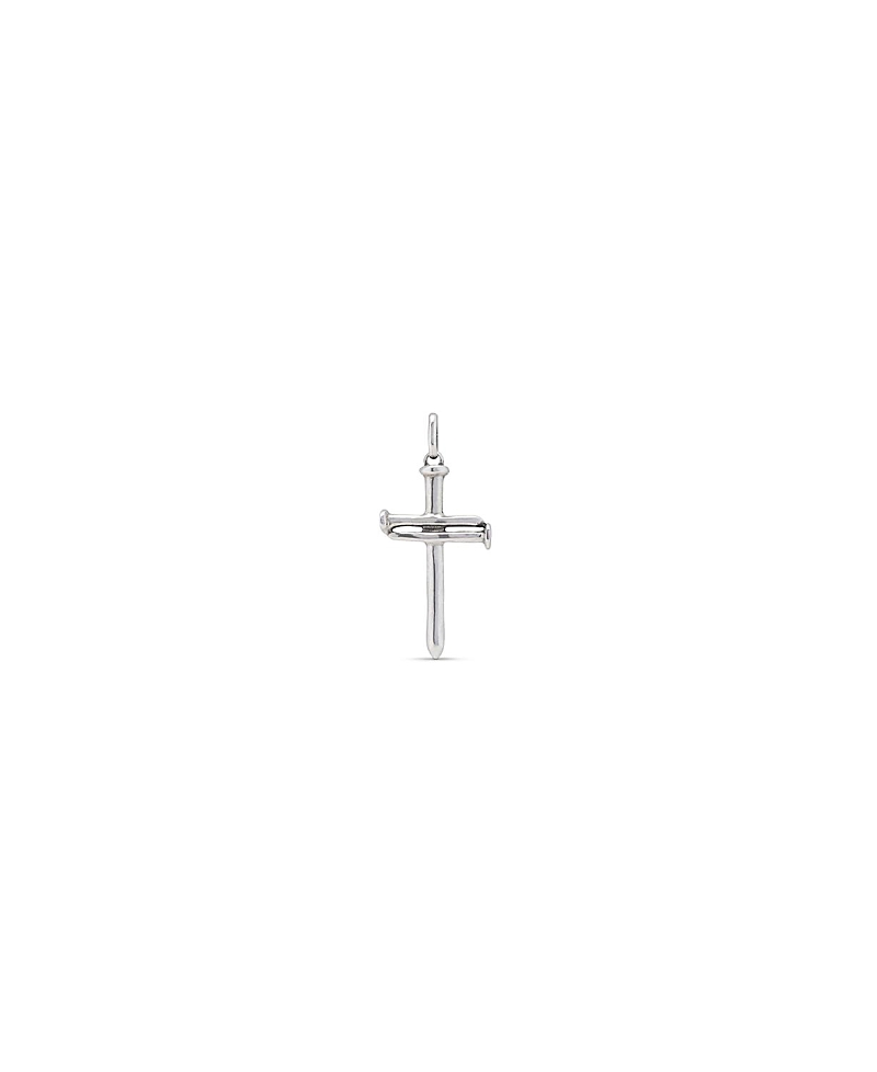 Unode50 Sterling Silver-Plated Large Sized Cross Charm · OS