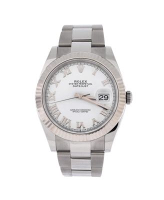  Oyster Perpetual Datejust Automatic Watch in Stainless Steel and White Gold 41mm
