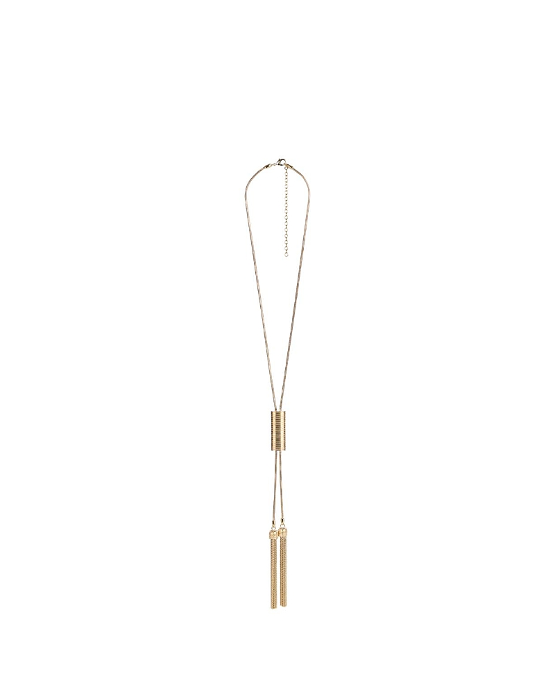 Balmain Long Brass Tassel Necklace