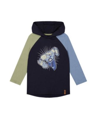 Boys' Raglan Hooded Cotton Graphic T-Shirt - Little Kid, Big Kid